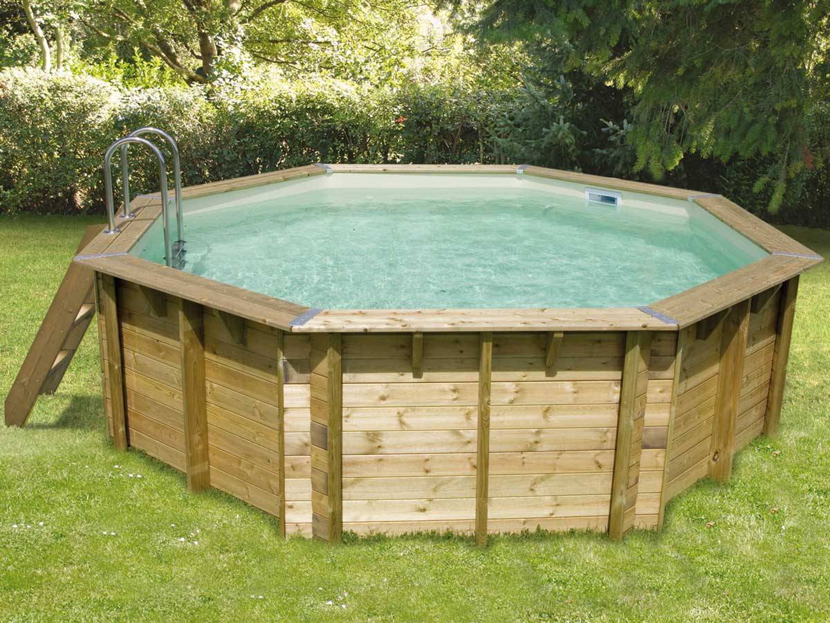 Ubbink - Piscine bois Océa 4,30 x 1,20 m - Liner beige - Ubbink - Imagen 6