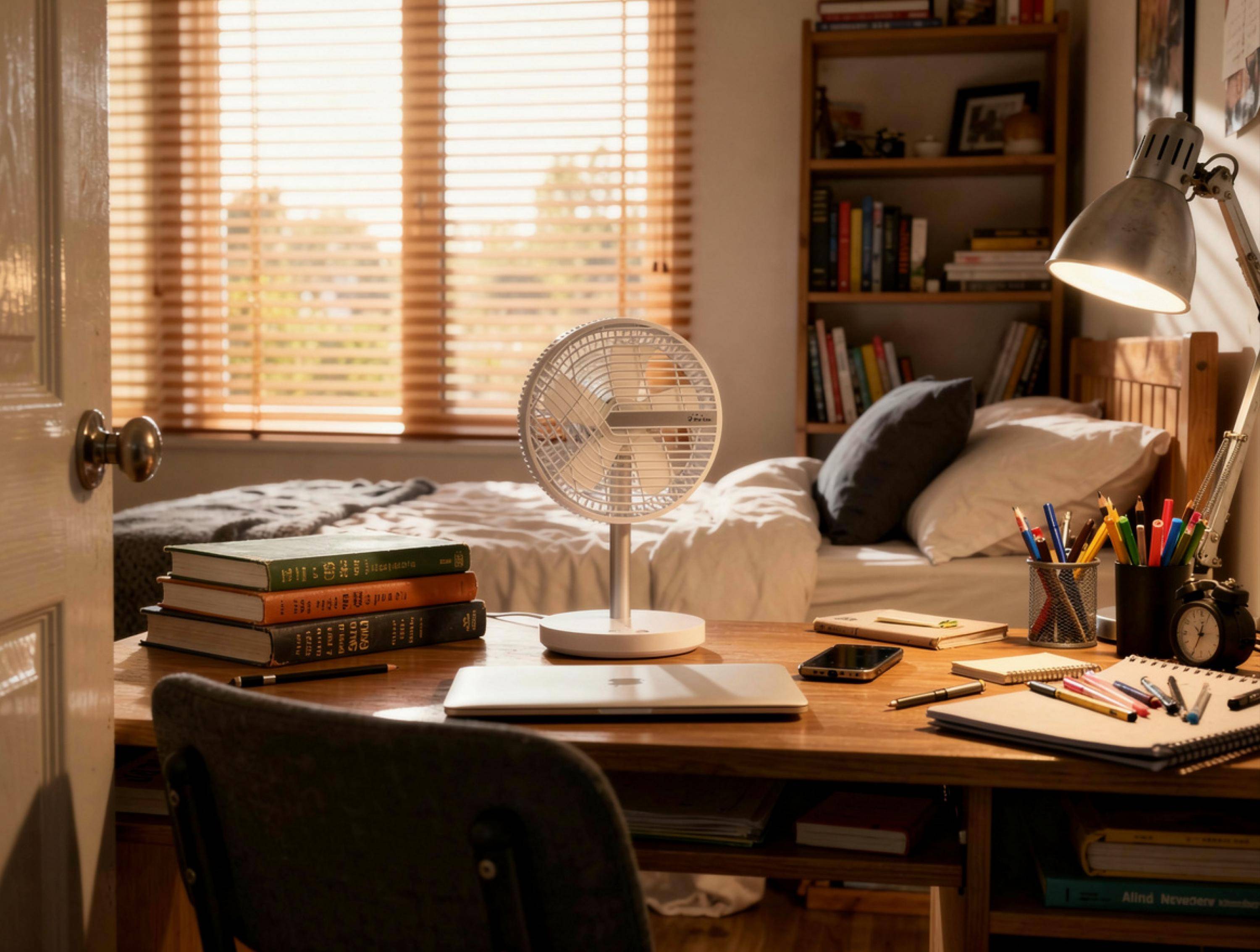 Ventilateur de bureau avec USB-C et 4 vitesses - Purline - Image 6