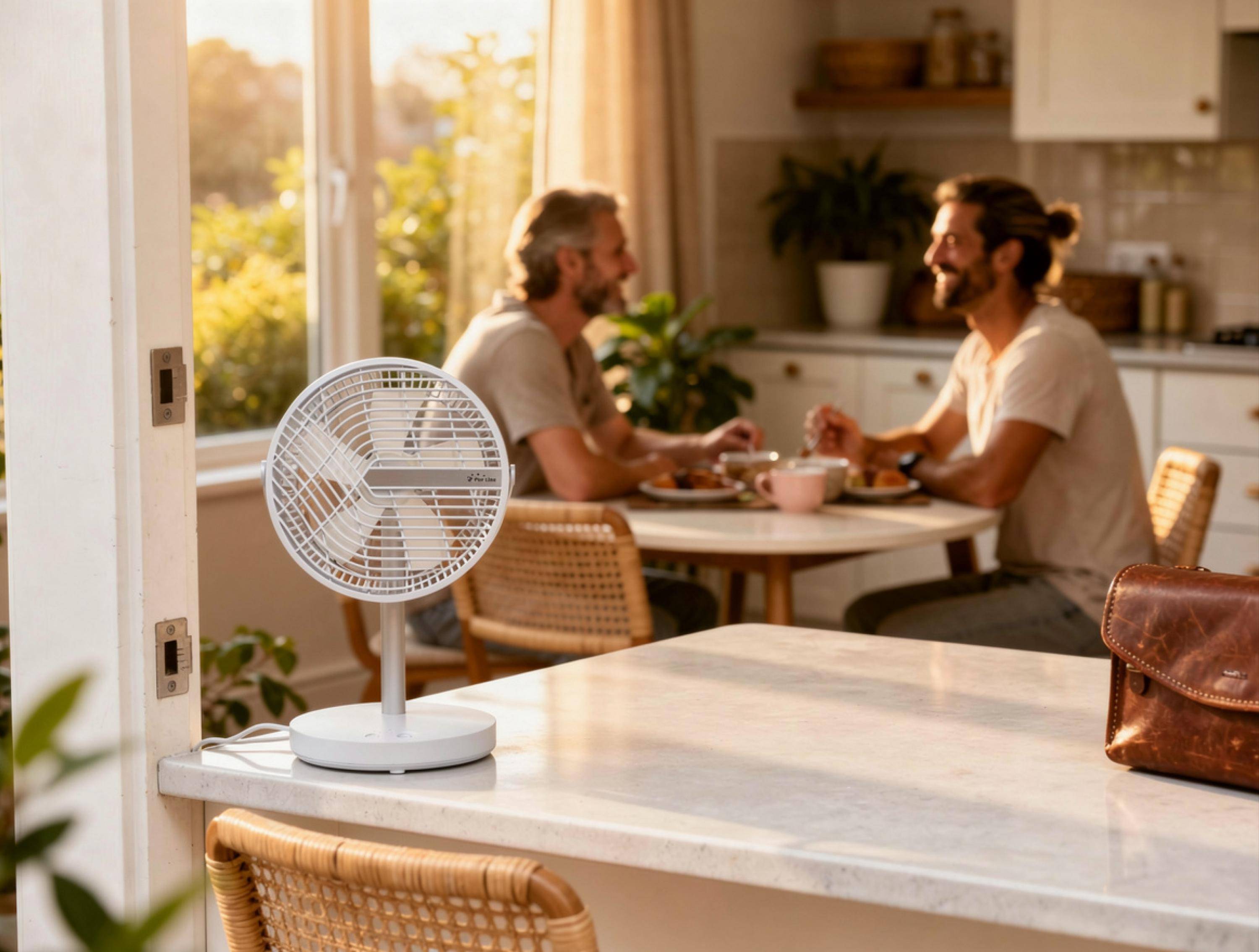 Ventilateur de bureau avec USB-C et 4 vitesses - Purline - Image 7