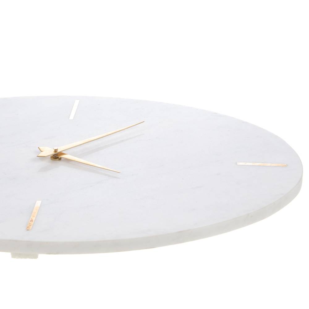 Amadeus - Horloge ovale Marbre blanc 52 cm - Image 2