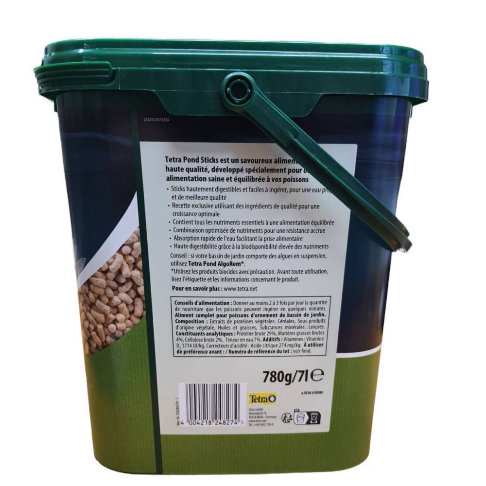 Tetra - Tetra - Pond Sticks seau de 7 litres 780 g TETRA pour poisson d'ornement de bassin de jardin - Imagen 3