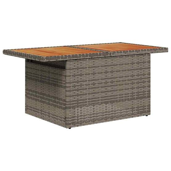 Ensemble Canapé d'Extérieur 7 Pièces Résine Tressée avec Stockage et Pouf Gris – ComfortXL Outdoor Living - Image 7