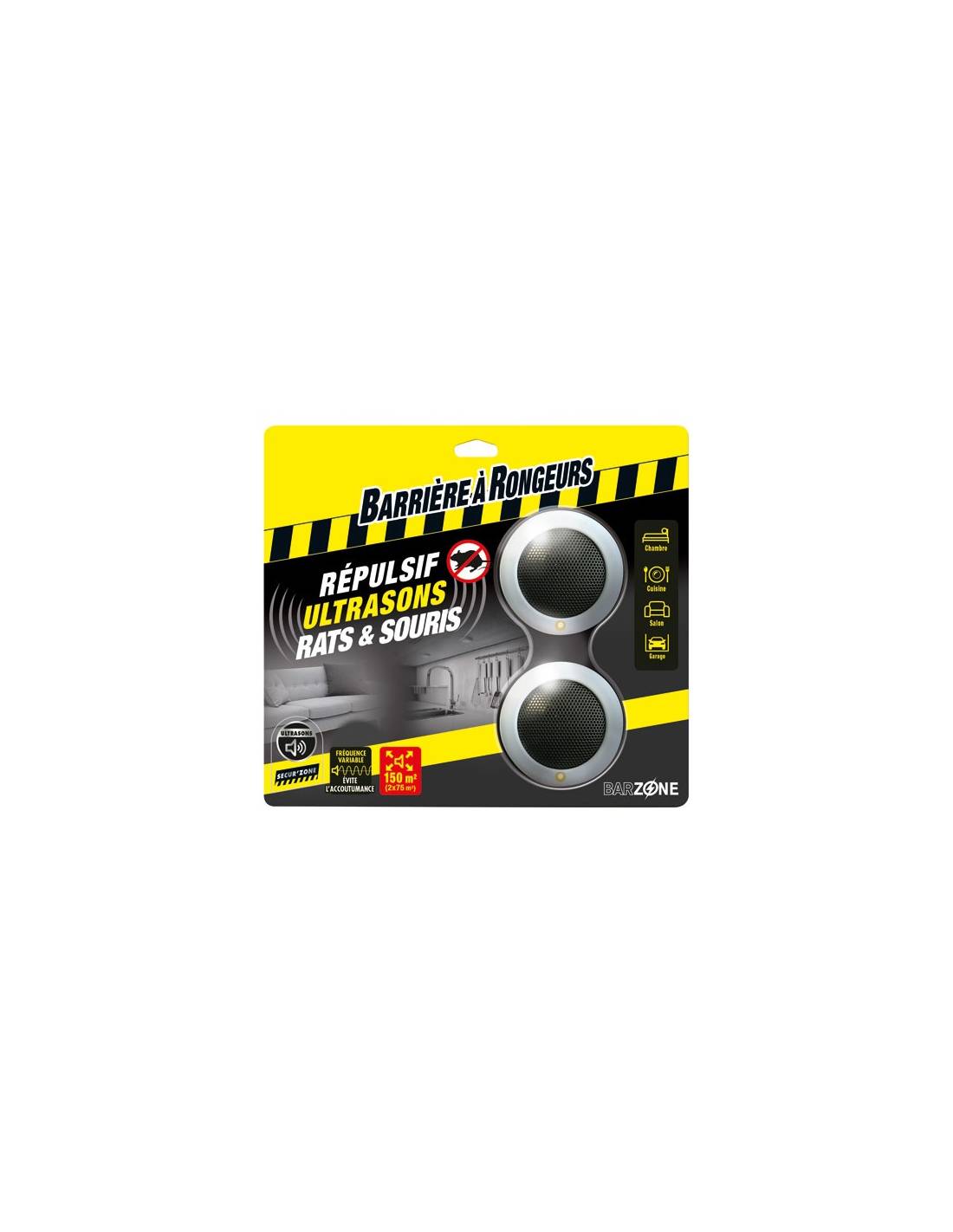 Barrière à insectes - Répulsif Ultra Son Rats Et Souris Blister De 2 Appareils /nc - Barriere A Rongeurs