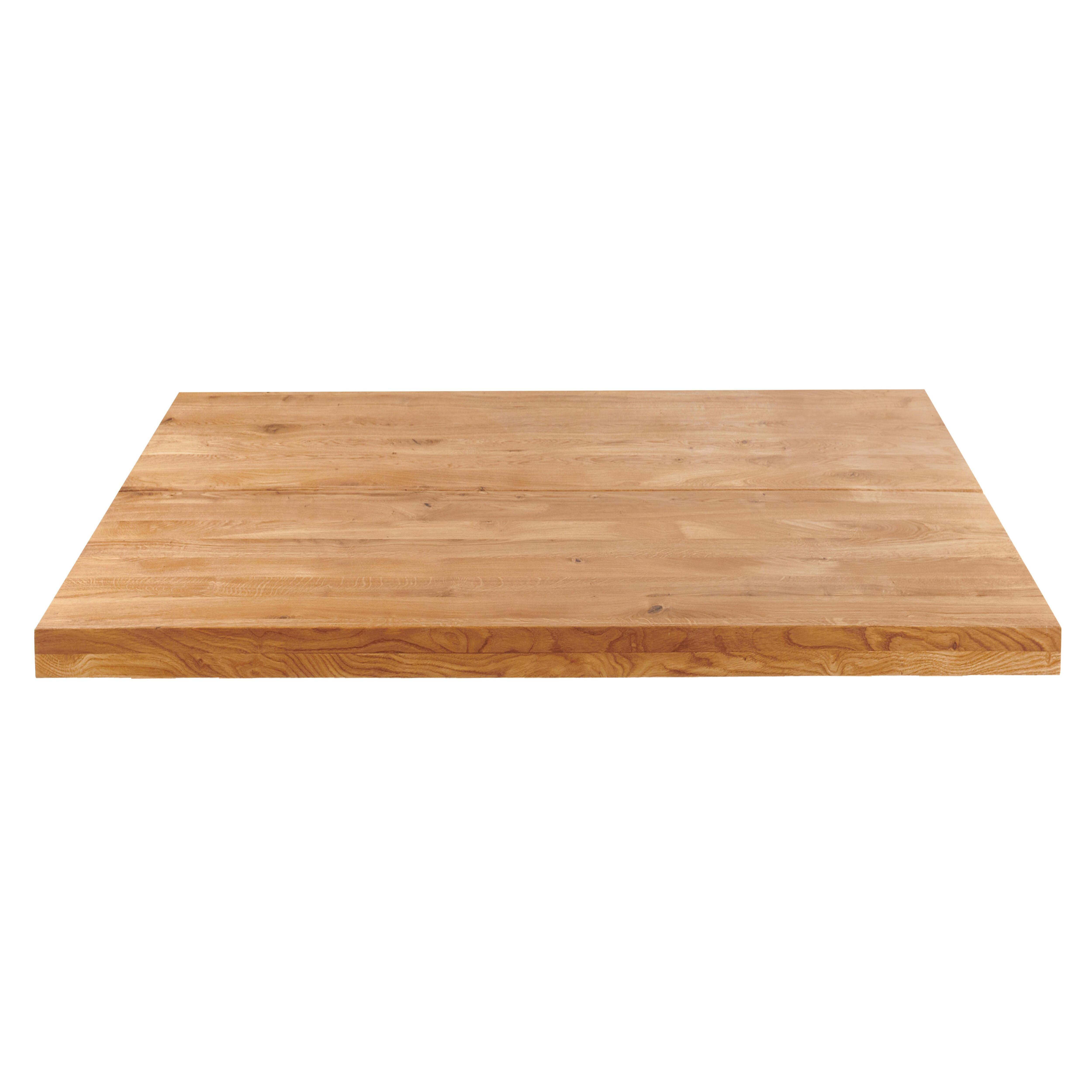 Oviala - Plateau de table avec bords droits (70 x 70 cm) en chêne Inga Inga - Oviala - Imagen 2