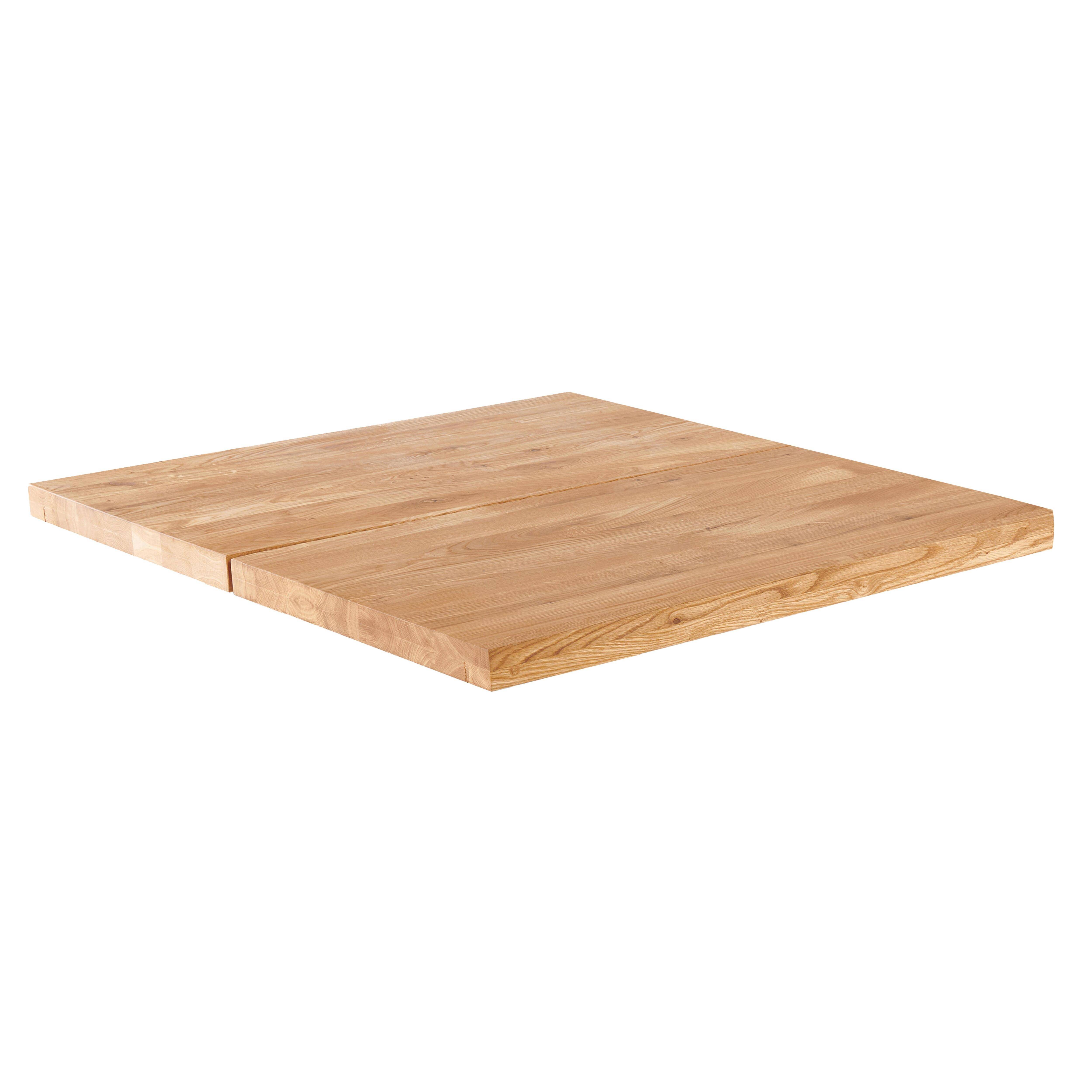 Oviala - Plateau de table avec bords droits (70 x 70 cm) en chêne Inga Inga - Oviala - Imagen 1
