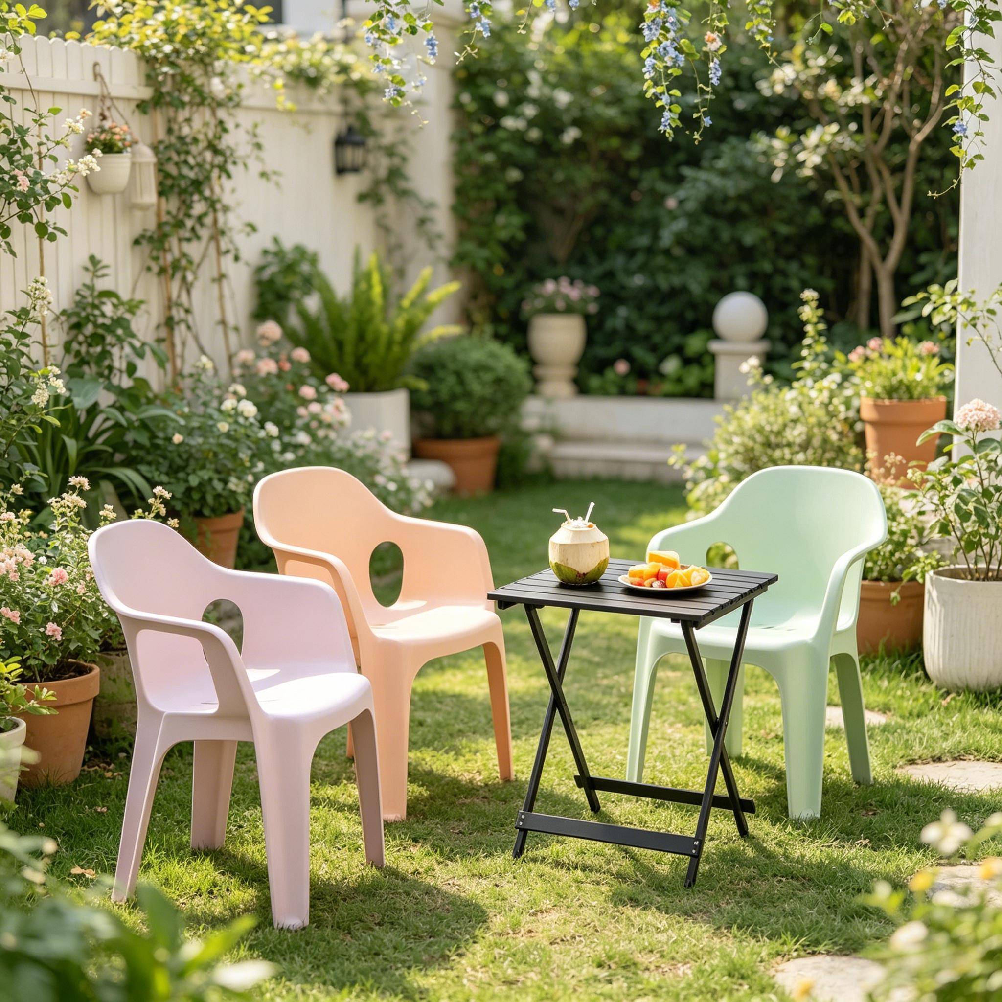 ComfortXL - Table pliante camping aluminium jardin extérieur multi-usage 50x47x59cm noir - ComfortXL Outdoor Living - Image 1