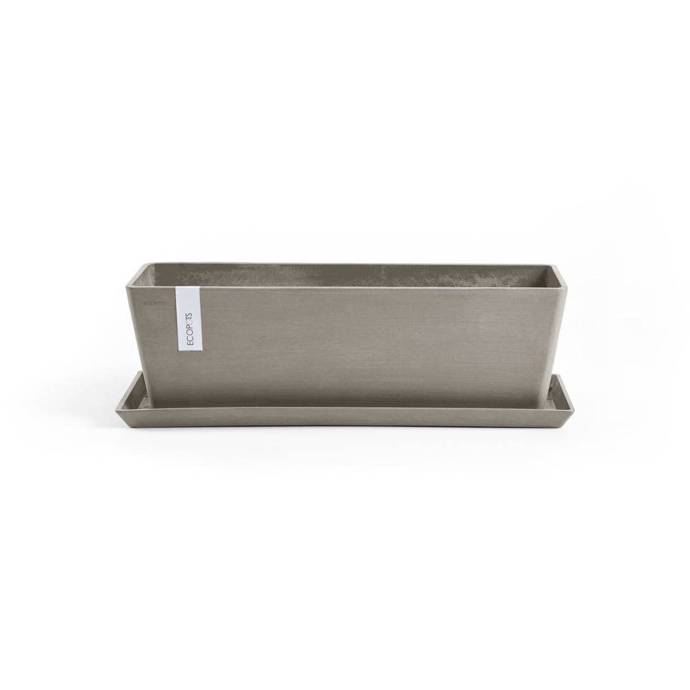 Ecopots - Pot Rectangulaire Bruges 45 Taupe - 45 x 17 x H. 17 cm - 9,7 L ECOPOTS - Imagen 4