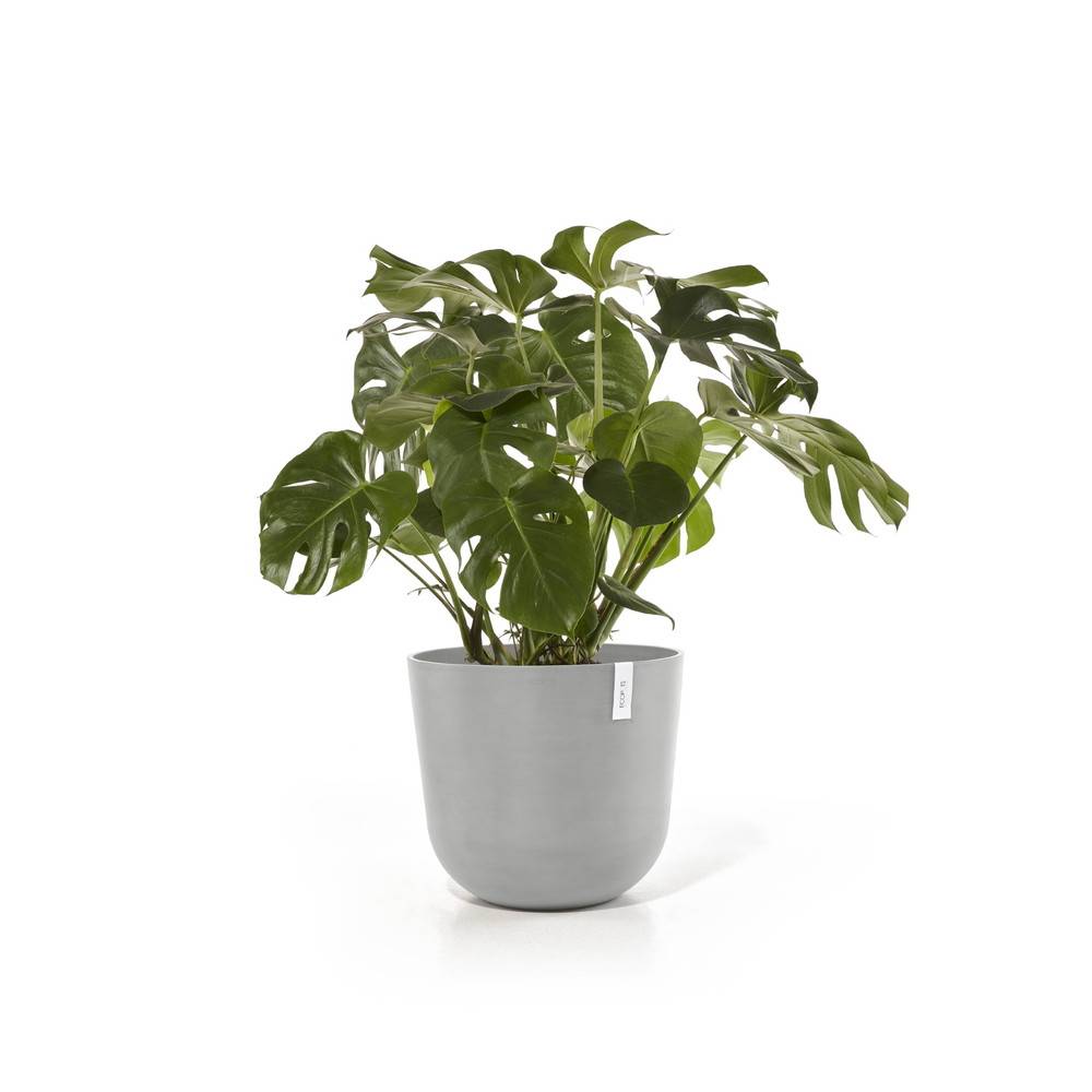 Ecopots - Pot Rond Oslo 55 Blanc Gris - Ø 55 x H. 47,9 cm - 85,6 L ECOPOTS - Imagen 3