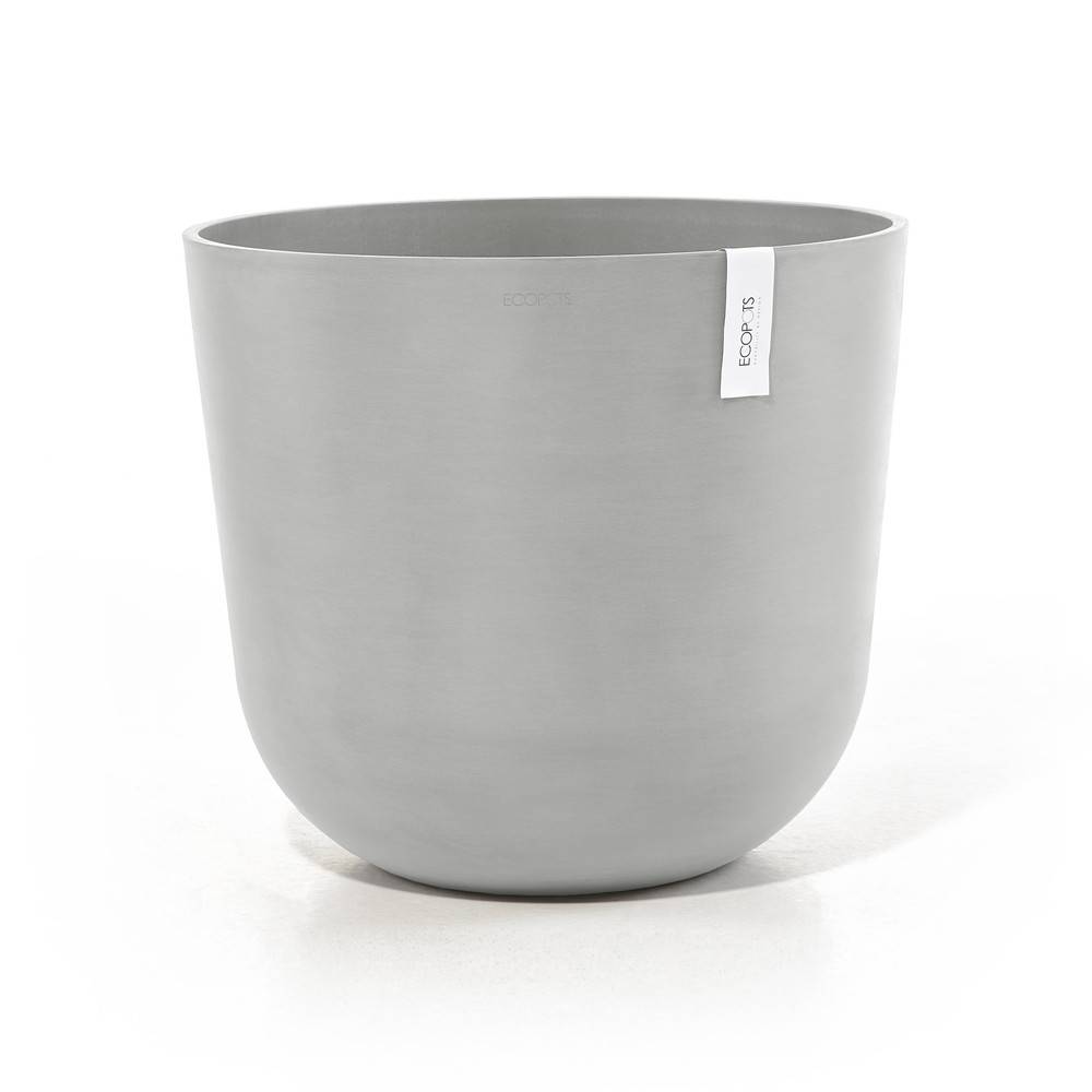 Ecopots - Pot Rond Oslo 55 Blanc Gris - Ø 55 x H. 47,9 cm - 85,6 L ECOPOTS - Imagen 1