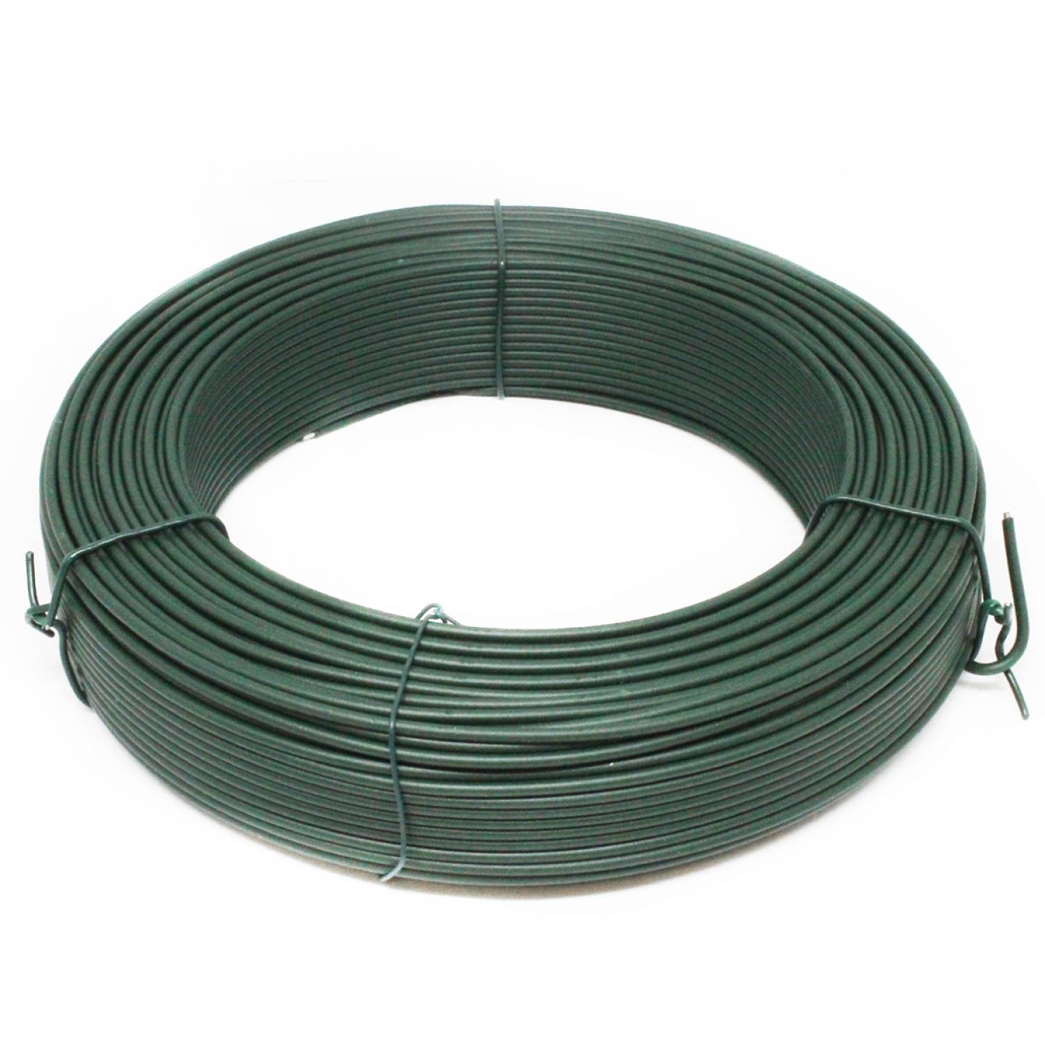 Linxor - Fil de tension en acier galvanisé plastifié pour grillage ou autre - 100 m x 2.7mm Ø - Vert  - Linxor - Imagen 1