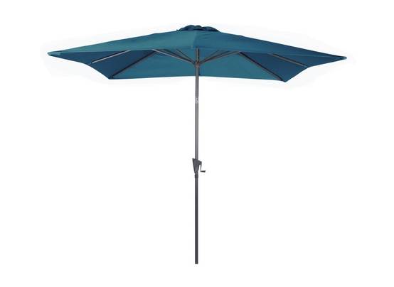 Proloisirs - Parasol droit Manivelle tilt - grey/bleu 2.5 x 2.5 m PROLOISIRS