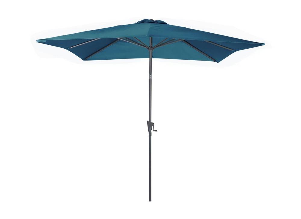 Proloisirs - Parasol droit Manivelle tilt - grey/bleu 2.5 x 2.5 m PROLOISIRS