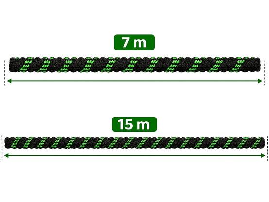 Tuyau d'arrosage flexible et extensible avec pistolet et raccords, résistant et solide, 7-15 m - Image 5