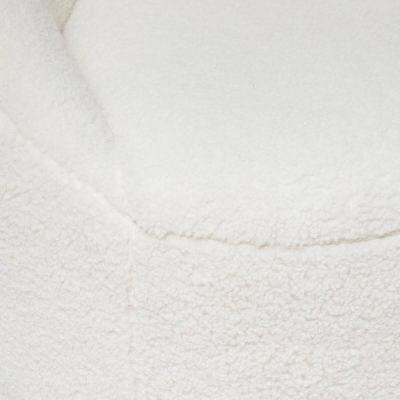 Fauteuil bouclette Romi blanc Atmosphera - Image 4
