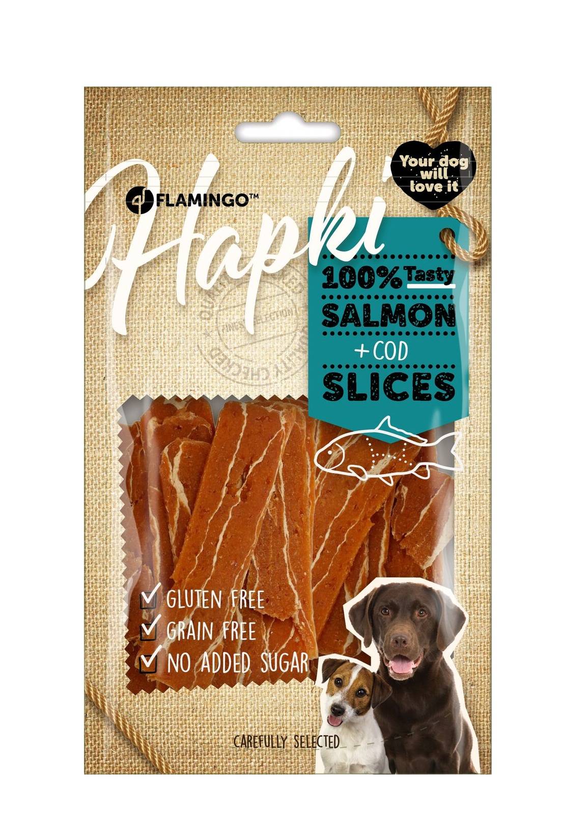 Friandises chien saumon & cabillaud tranches 85g - Image 2