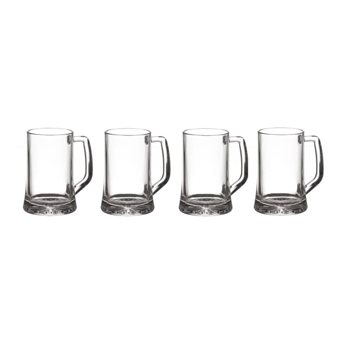 Lot de 4 Verres à Bières "Anse" 32cl Transparent - Image 2