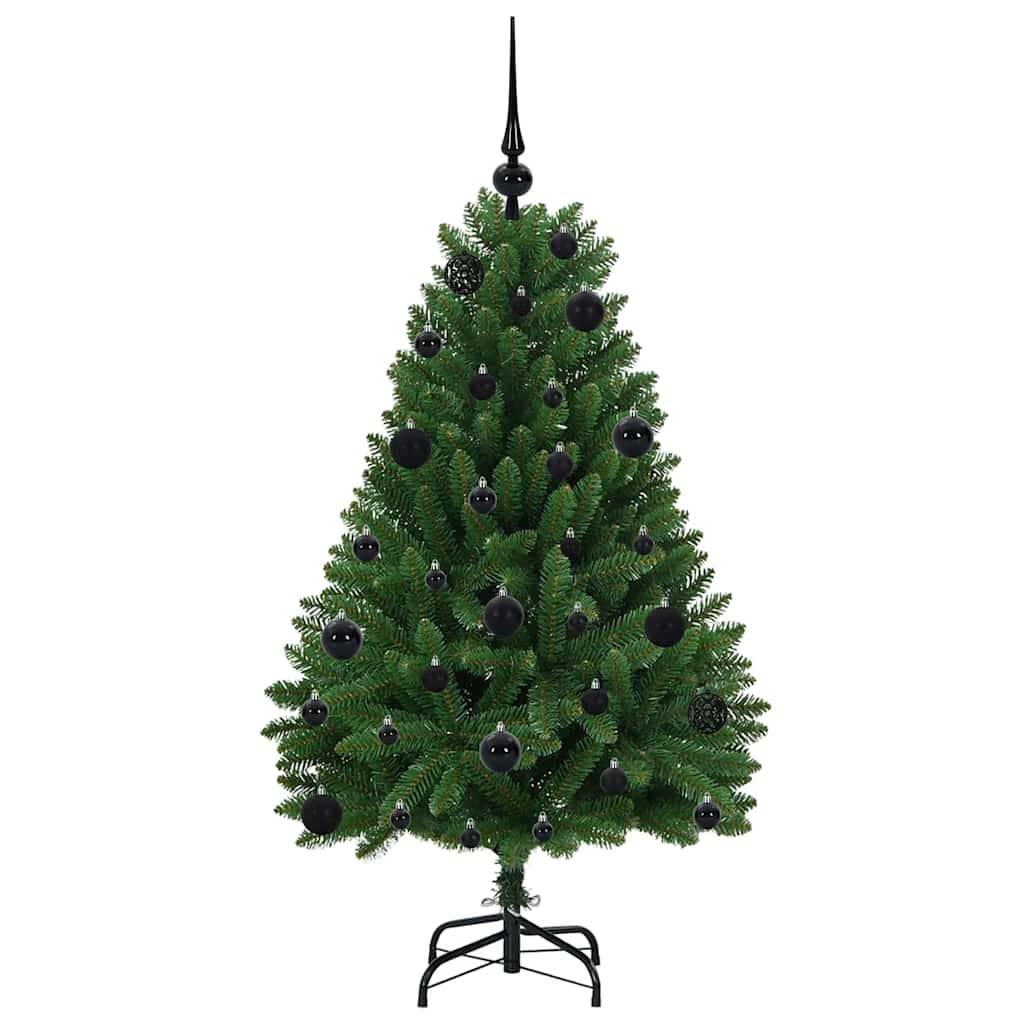 Sapin de Noël | Arbre de Noël artificiel avec 150 LED Vert 120 cm PVC et métal Maison Chic - Image 4