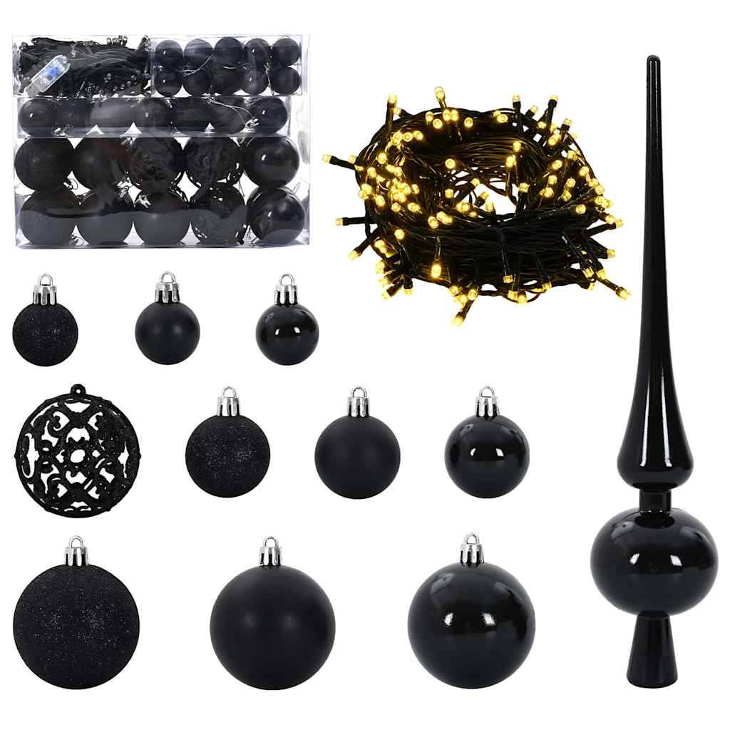 Sapin de Noël | Arbre de Noël artificiel avec 150 LED Vert 120 cm PVC et métal Maison Chic - Image 6