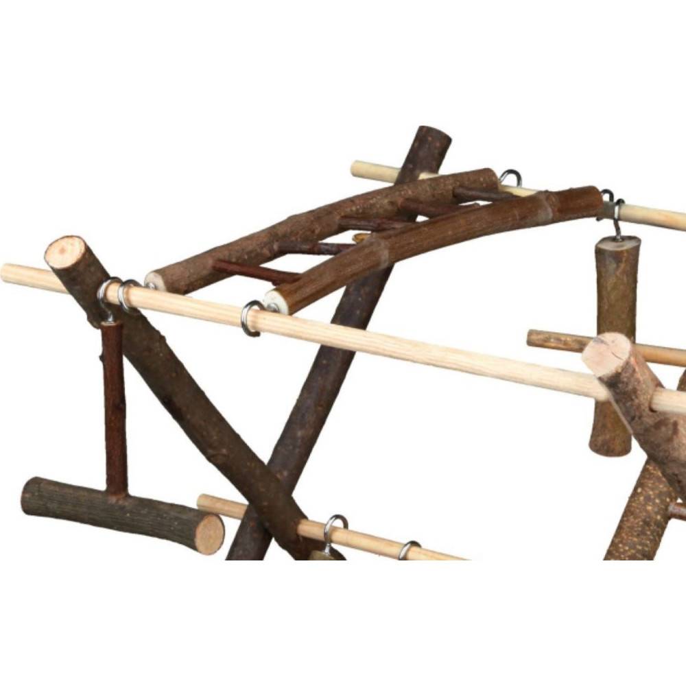 Plateau de jeux en bois, pour canaris et perruches. - Imagen 2