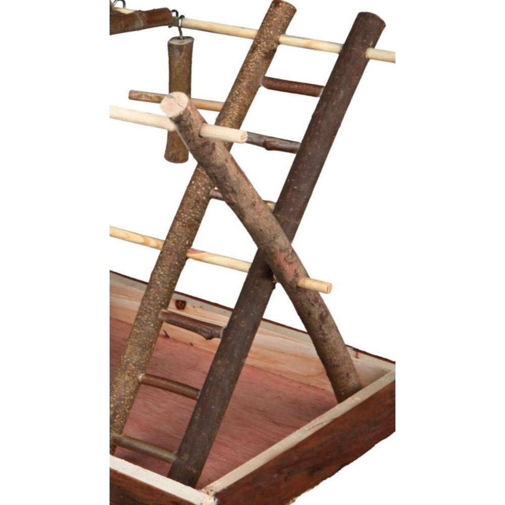 Plateau de jeux en bois, pour canaris et perruches. - Imagen 3