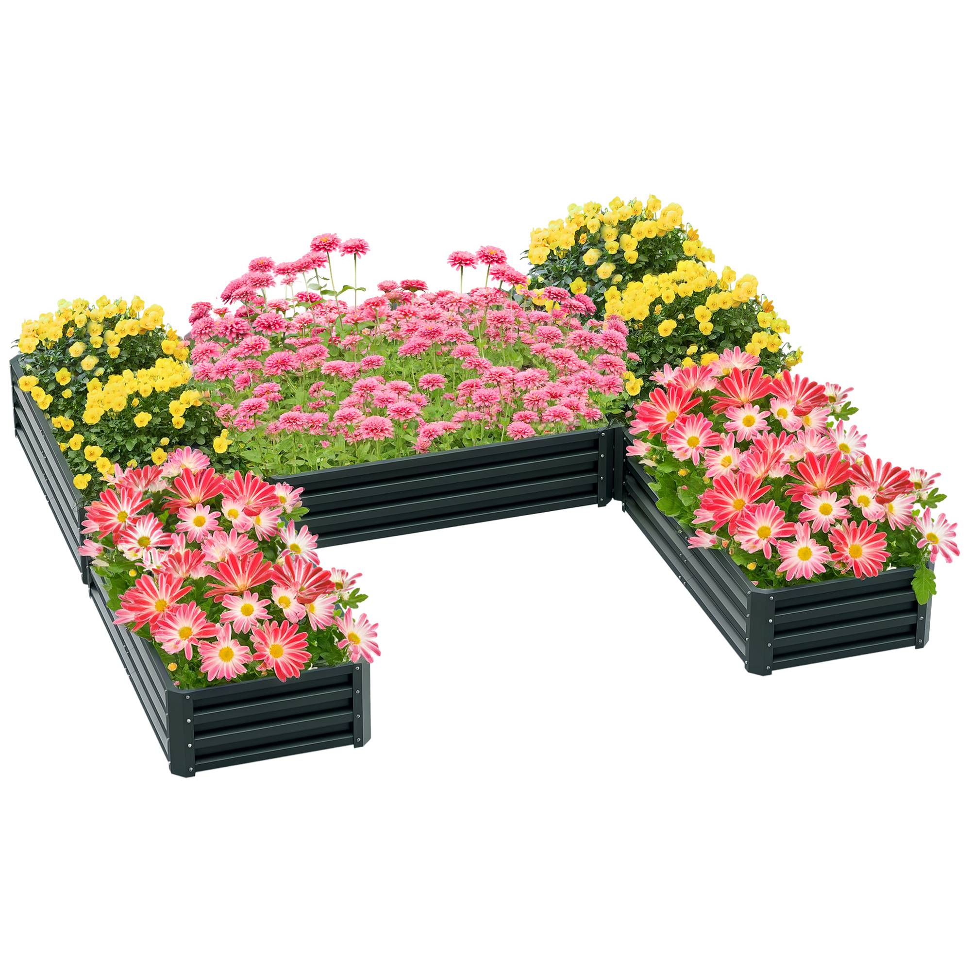 PANGIVO - Carré potager acier vert 245 x 242 x 31 cm - PANGIVO - Image 1