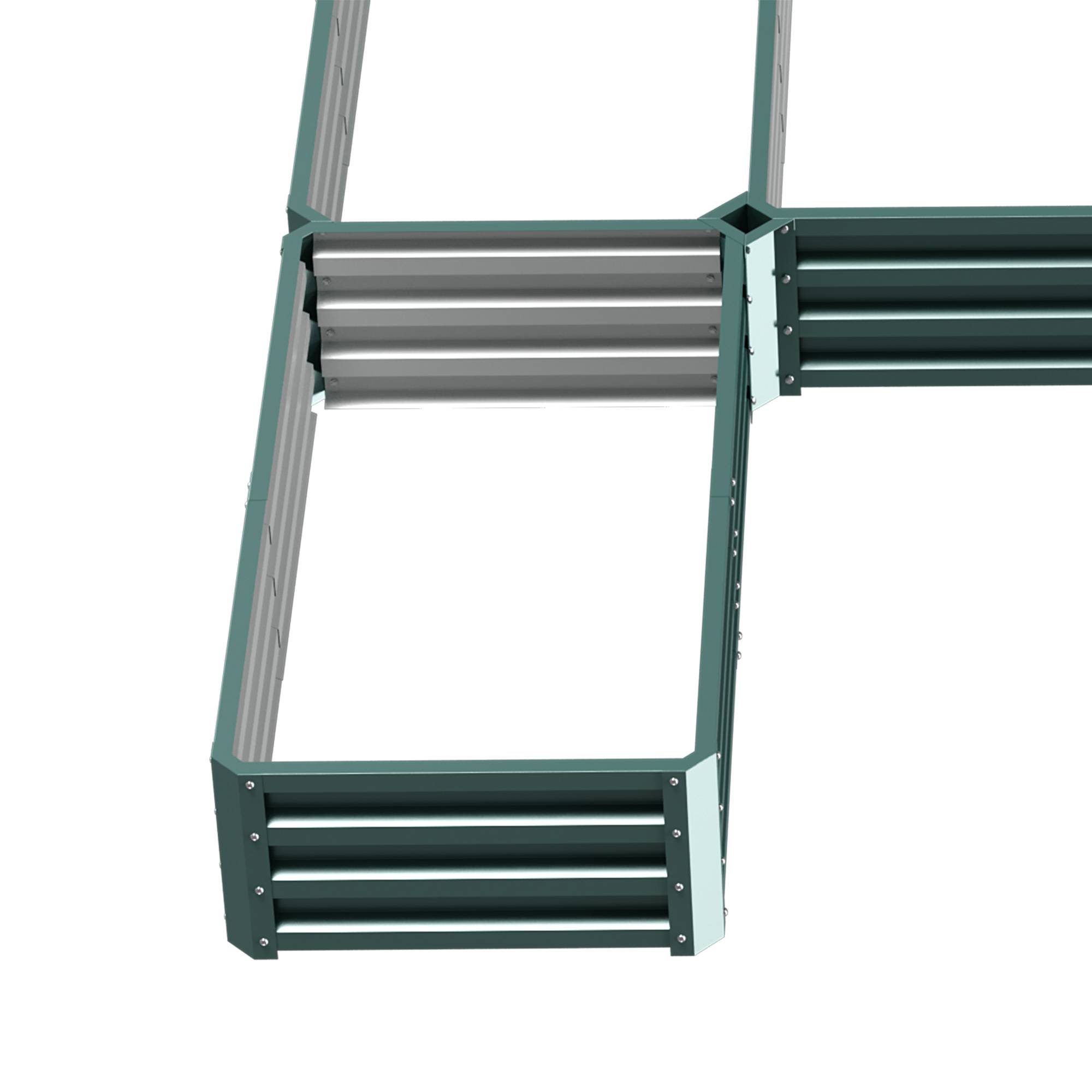 PANGIVO - Carré potager acier vert 245 x 242 x 31 cm - PANGIVO - Image 10