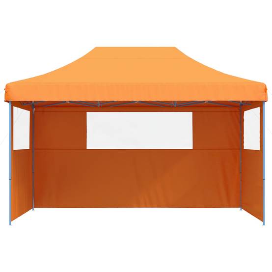 ComfortXL - Tente de réception pliable acier jardin grand format fenêtres 4x3m orange - ComfortXL Outdoor Living - Image 3