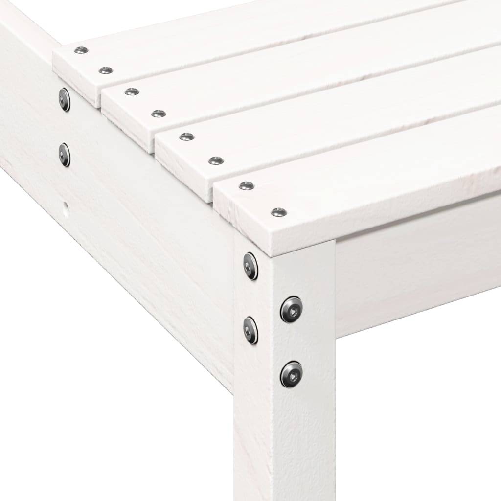 ComfortXL - Table de Pique-Nique Familiale Blanche 4-6 Personnes en Bois de Pin 110cm avec Bancs – ComfortXL Outdoor Living - Image 7