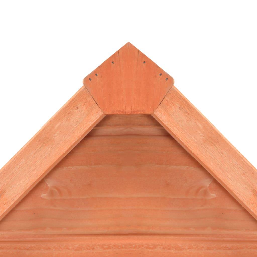 Helloshop26 - Abri de jardin cabane cabanon maison de stockage remise extérieur hangar outils robuste 71 x 60 x 213 cm Bois marron - Imagen 9