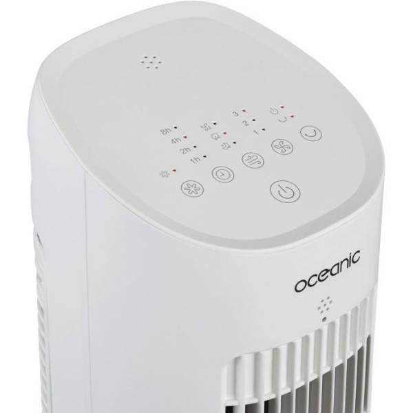 Ventilateur Rafraîchisseur d'air Oceanic - Hauteur 97,5 cm - 60W - 3 vitesses - 3 modes - Réservoir 3 L - Télécommande - Bla - Image 6