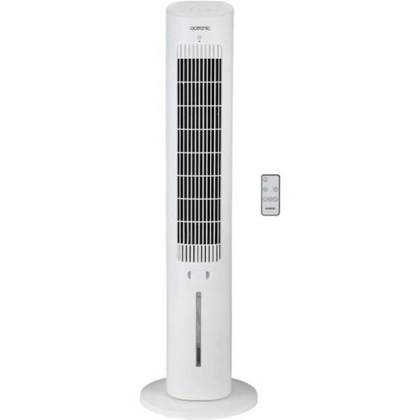 Ventilateur Rafraîchisseur d'air Oceanic - Hauteur 97,5 cm - 60W - 3 vitesses - 3 modes - Réservoir 3 L - Télécommande - Bla - Image 1