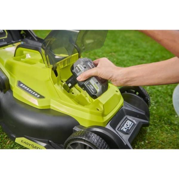 RYOBI - Tondeuse poussée 18V Brushless - Ø coupe 40 cm - ramassage et mulching - vendue sans batterie ni chargeur - RY18LMX40C - Image 5