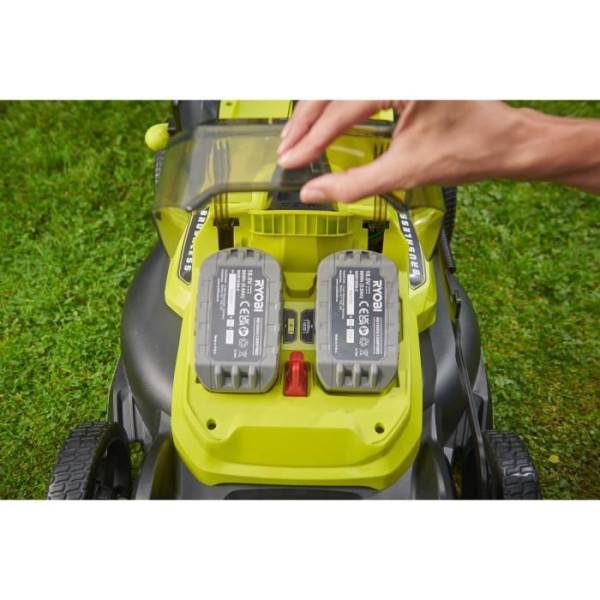 RYOBI - Tondeuse poussée 18V Brushless - Ø coupe 40 cm - ramassage et mulching - vendue sans batterie ni chargeur - RY18LMX40C - Image 3