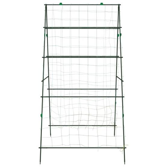 Grillage de jardin - Clôture à treillis - Treillis de jardin pour plantes grimpantes 2 pcs forme A acier - Image 6