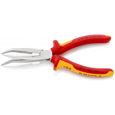 Knipex - Pince demi-ronde KNIPEX avec tranchant - Poignée isolée 1000V - 26 26 200 - Image 1