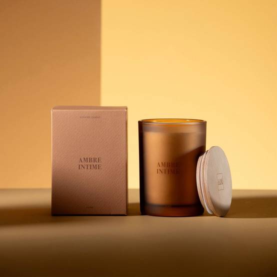 Bougie Parfumée "Accords Essentiels" 12cm Ambre Intime - Image 5