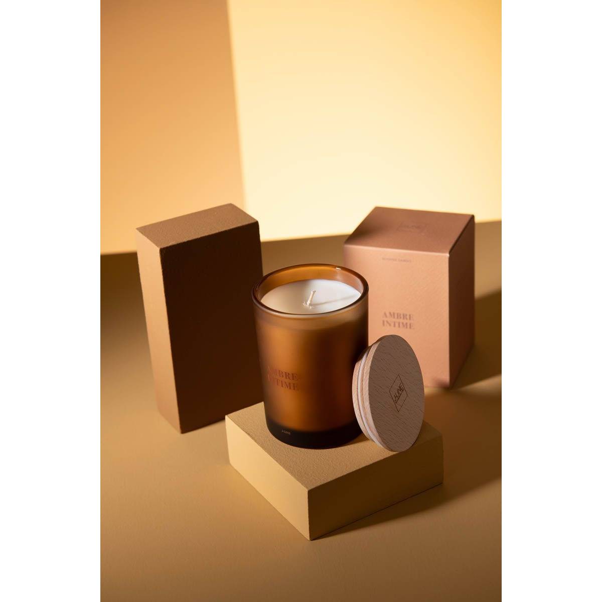 Bougie Parfumée "Accords Essentiels" 12cm Ambre Intime - Imagen 6