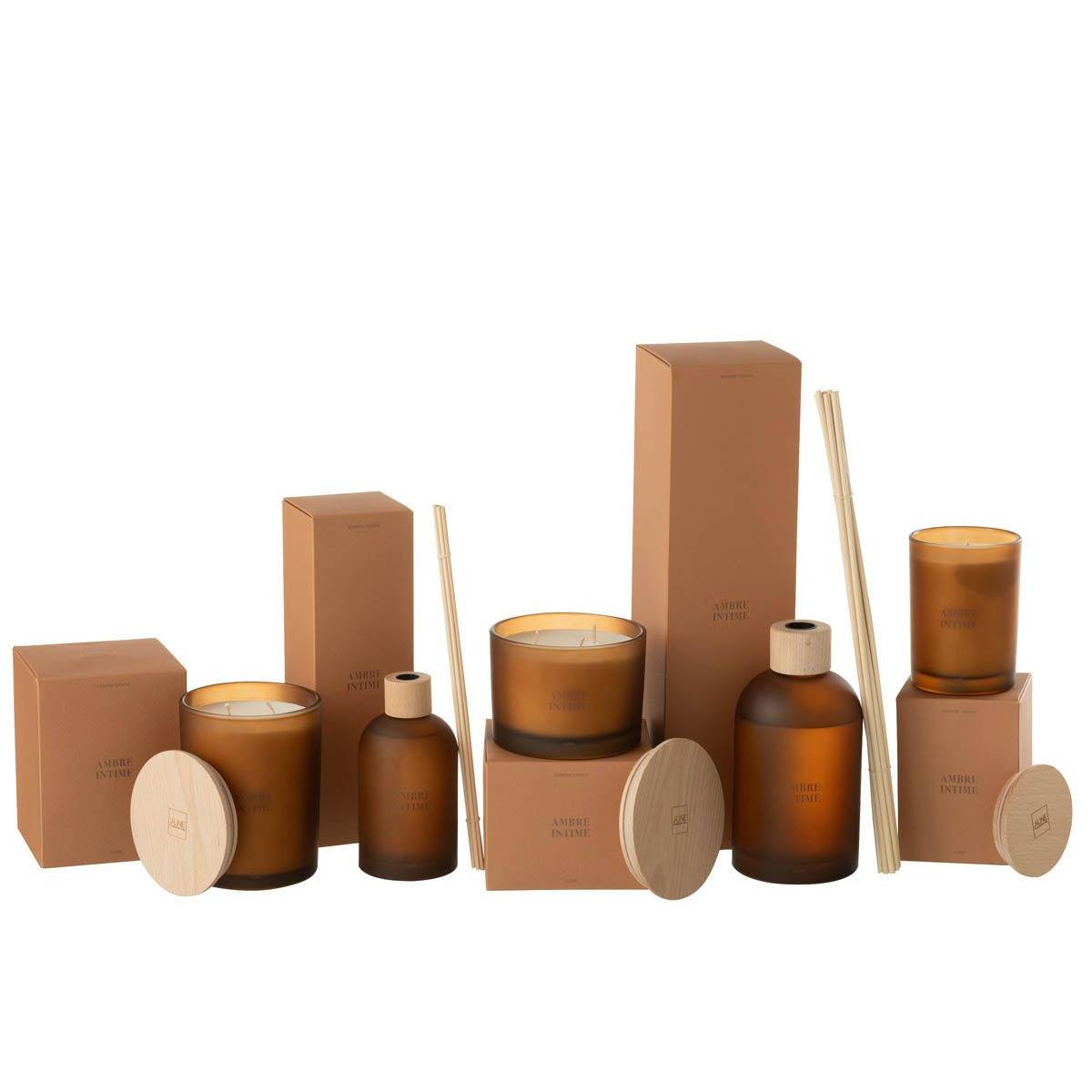 Bougie Parfumée "Accords Essentiels" 12cm Ambre Intime - Imagen 4