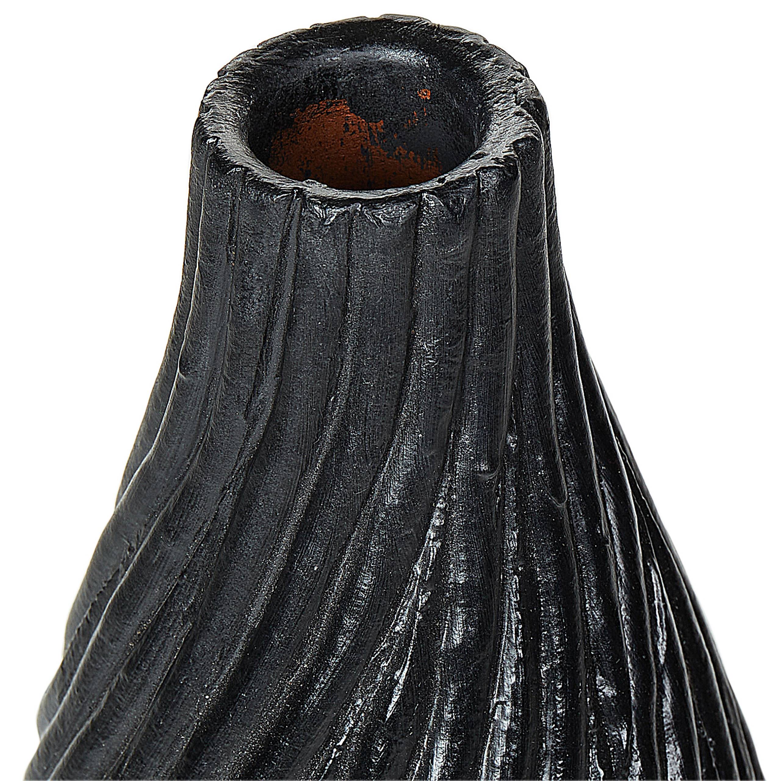 Beliani - Vase décoratif Terre cuite Noir FLORENTIA - 17x17x50- Beliani - Image 5