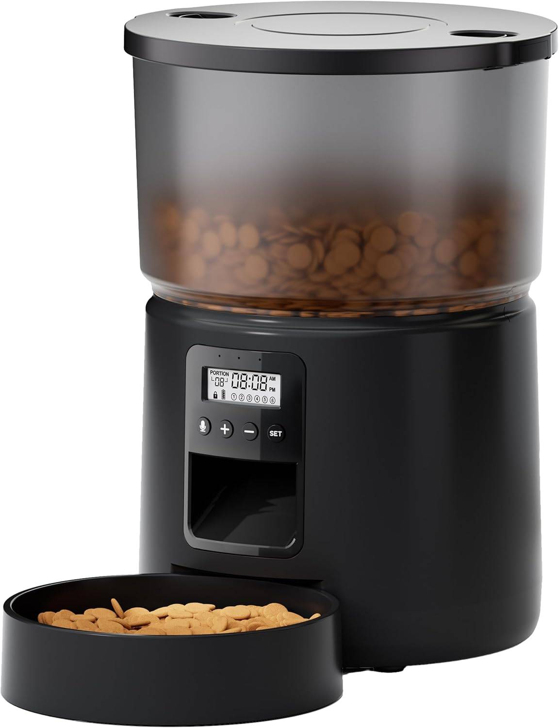 Distributeur Croquettes Chat avec Minuterie Programmable - 1-6 Repas par Jour Vendos85