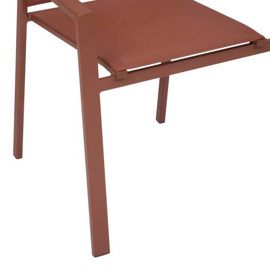 Hesperide - Fauteuil de jardin empilable Essentia acajou Hespéride - Image 6