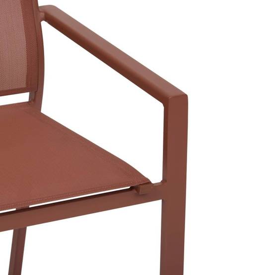 Hesperide - Fauteuil de jardin empilable Essentia acajou Hespéride - Image 7