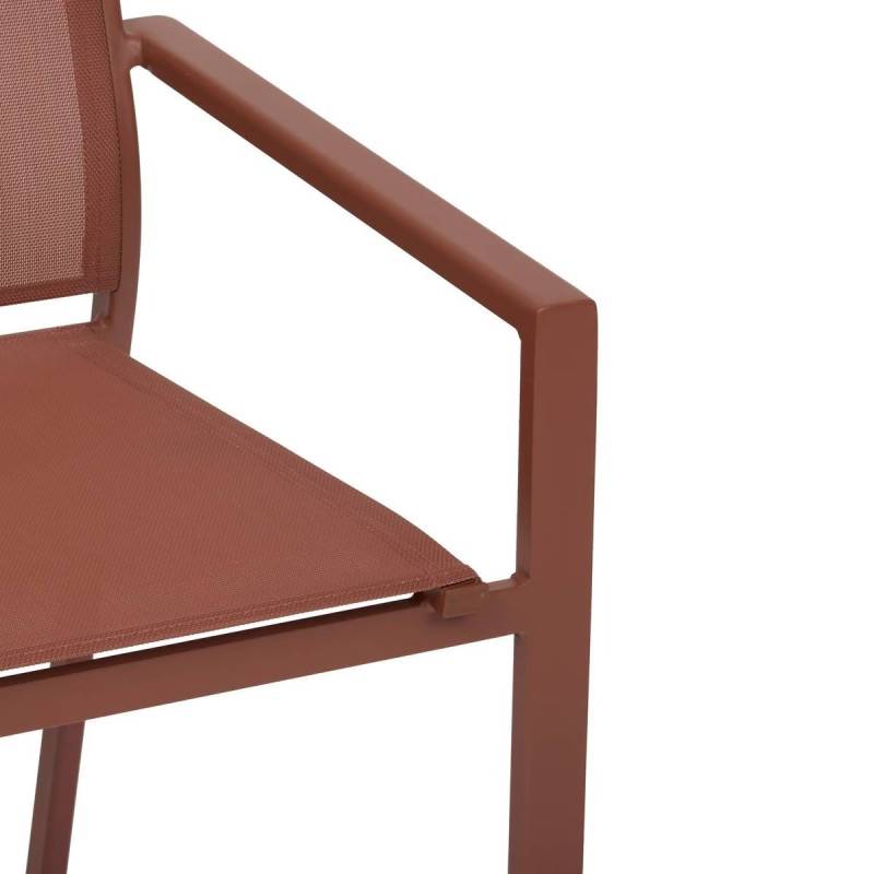Hesperide - Fauteuil de jardin empilable Essentia acajou Hespéride - Image 7