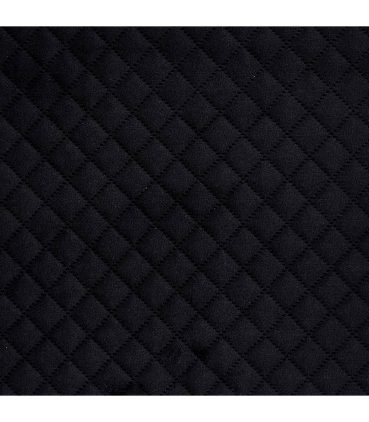 2 en 1 Pouf pliant double et Coffre de rangement en Velours Noir 76 x 38 cm - Imagen 3