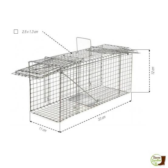 Terre Jardin - Cage à nuisibles double entrée petit modèle - Imagen 2