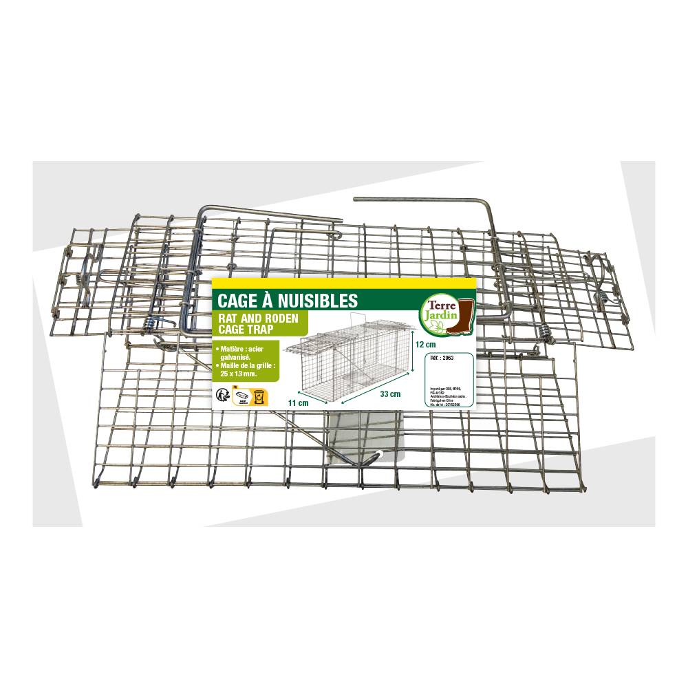 Terre Jardin - Cage à nuisibles double entrée petit modèle - Imagen 3