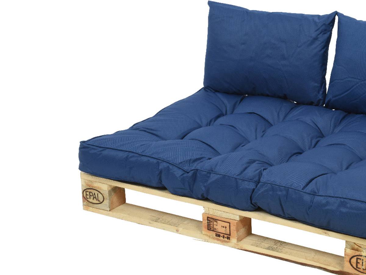 Jardideco - Ensemble coussin d'extérieur palette bleu - Jardideco - Image 2