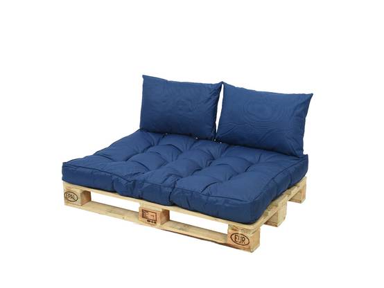 Jardideco - Ensemble coussin d'extérieur palette bleu - Jardideco - Image 1