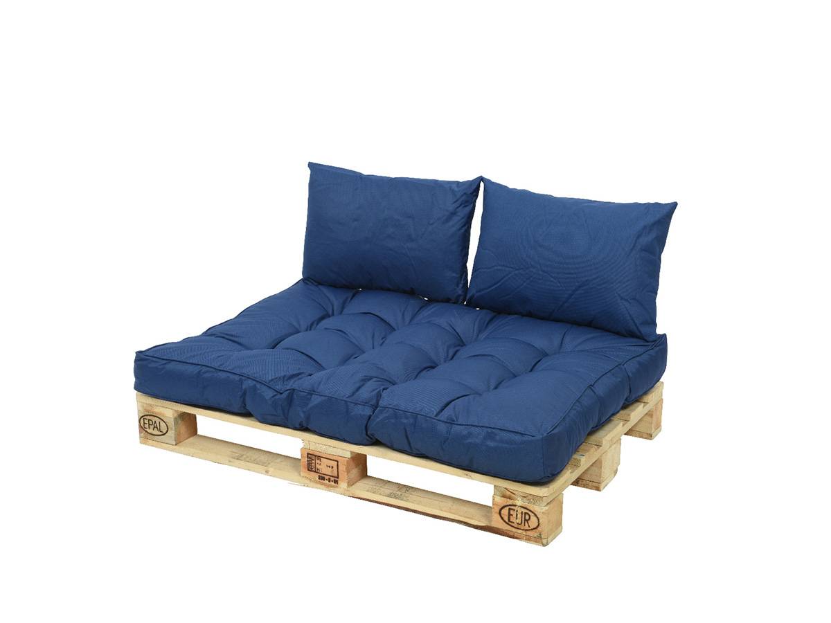 Jardideco - Ensemble coussin d'extérieur palette bleu - Jardideco - Image 1