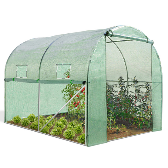Serre tunnel de jardin 4 saisons 6M² verte gamme maraîchère ROMA 2x3M - Image 2